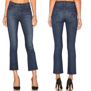 Mother The Insider Crop Jeans, Twilight Magic, Dark Wash, Size 26 (26X25.5)